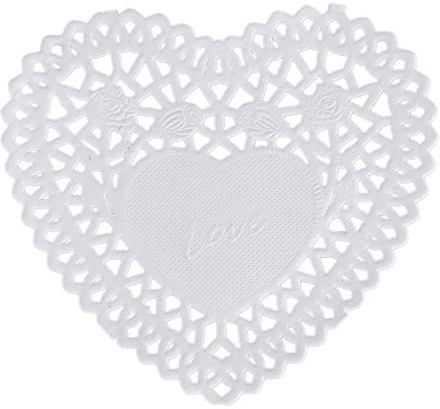 Dearborn 100 x 10,2 cm weiße Papier-Spitzen-Deckchen für Kartengestaltung Scrapbooking