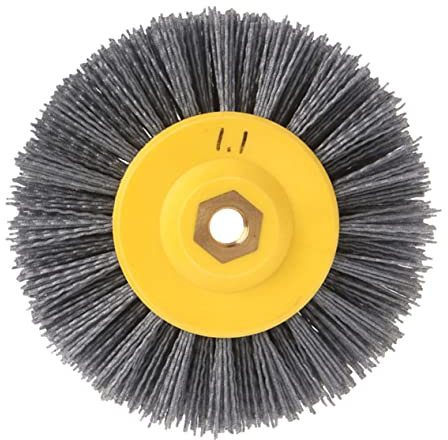 VILLFUL Red Nylon Polishing Wheel 180# Buffing Brush for Removing Coating and Polishing in Machining Process Electric Drill Compatibility