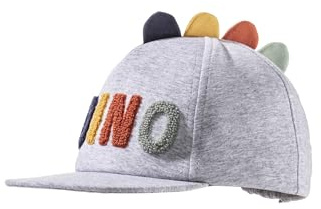Sterntaler Berretto Cappellino da Baseball Dino, Argento Melange, 55 Bambini e Ragazzi