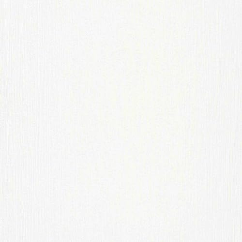 Erismann Tapete | Kollektion Auswahl | 10087-01 | Vliestapete | Uni/Einfarbig | 0.53 x 10.05 m | Weiß | Wohnzimmer | Flur | Büro | Küche | Wohnräume