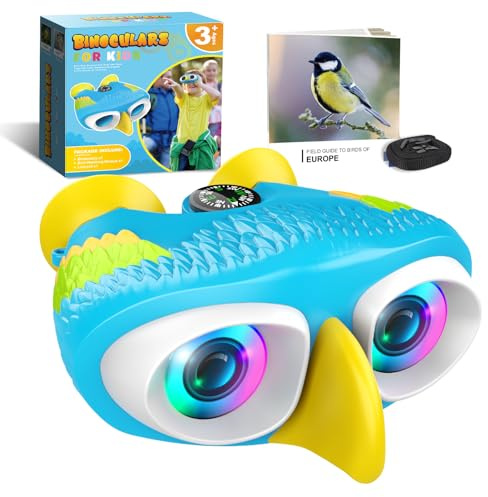 Dislocati Binocolo Bambini, Binocolo Compatto Giocattoli Ragazzo 9-12 Anni Telescopio per Bambini Regali di Compleanno Bambina 3-9 Anni Giocattoli per Ragazzi 9-12 Anni Bambino 4 5 6 7 8 9 Anni Regali