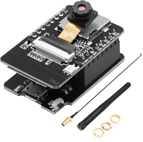 Binghe ESP-CAM WiFi Bluetooth Modul ESP-CAM Entwicklungsplatine mit OV2640 Kamara Modul + 2.4G Externe Antenne + ESP-CAM-cm das Programmiermodul mit Mini-USB kompatibel mit Arduino
