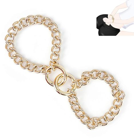 Handschellen für Sexspiele SM Handschellen für Bondage Set BDSM Handschellenschloss Bettfessel Handcuffs Spielset Metall Handfesseln Sex Selfbondage Sexspielzeug für Männer Frauen Fetisch