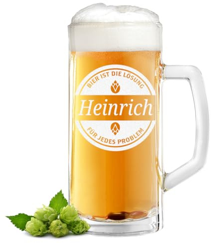 polar-effekt Chope à bière de 0,5 l avec gravure personnalisée - Le cadeau parfait pour homme - Verre à bière pour entrepôt et exportation - Cadeau d'anniversaire et de fête des pères