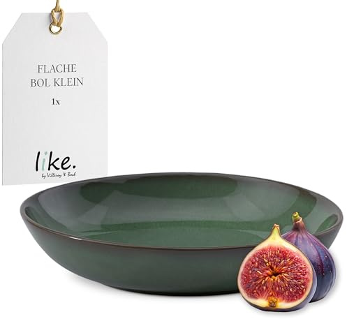 Villeroy & Boch - Lave vert cuenco pequeño verde, apto para lavavajillas y microondas, bol para servir guarniciones, aperitivos y ensaladas, aspecto artesanal, ensaladera con esmalte reactivo, Gres