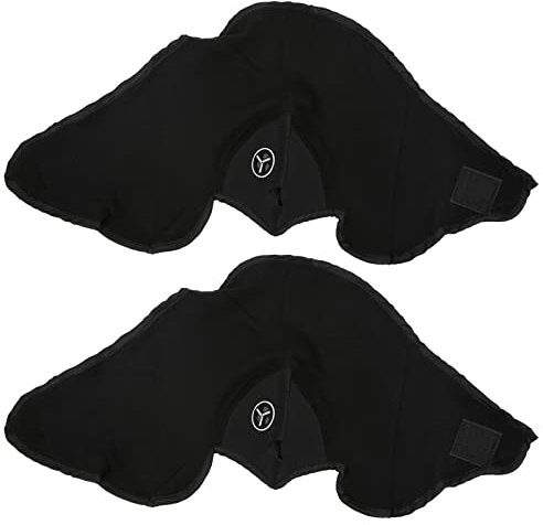 Tbest Masque de Cyclisme Coupe-Vent et Anti-poussière pour l'hiver, Demi-Masque pour Moto, Ski en Plein Air (Black)