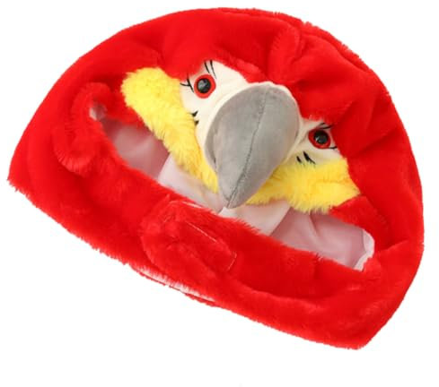 Toyvian Papageienkopf Kostümhut Cartoon Festhut Weich Atmungsaktiv Leicht Unisex Für Karneval Halloween Mottoparty Geschenk