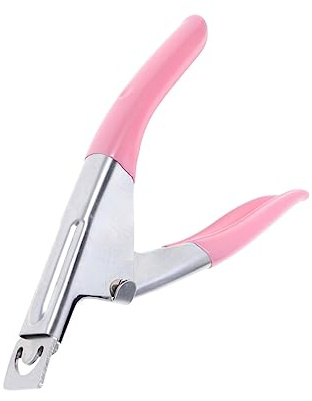Ipetboom Edelstahl U-förmiger Nagelknipser Maniküre Schere Für Acryl Gelnägel Französische Spitze Schneiden Rostfrei Tragbar Präziser Nageltrimmer Für Natürliche Und Künstliche Nägel