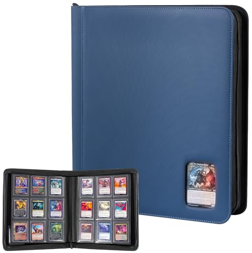 ProCase Álbum para Tarjetas Toploader con Ventana, Capacidad para 324 Toploaders, Carpeta de 9 Bolsillos para Toploaders de 3'' x 4'' - Armada