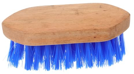 EPIGEIST Pferdepflege Bürste Holz mit Harten Borsten Langlebig Ergonomischer Griff Rutschfest Robust für Pferde und Nutztiere Geeignet Stabile Pferdebürste für Schonende Fellreinigung
