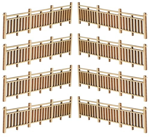 LALADEFIEE 50 10 Piezas Cercas Arquitectónicas para Paisajismo Jardín Macetas y Manualidades Accesorios para Casas de Muñecas y Modelismo