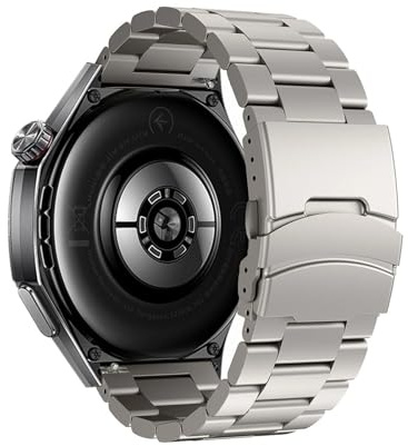 Titanarmband 22mm for Huawei GT6 GT5 pro 46mm Klockarmband Länkarmband for Huawei Watch 5 4 3 2 Ultimate Band(Titanium,For Ultimate)