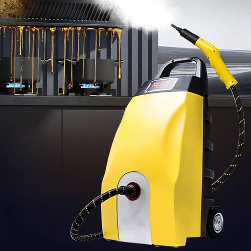 HajMyrdonyx Pulitore A Vapore Portatile 2500 W, Pulitore A Vapore Ad Alta Temperatura da 3,5 L, Vapore Ad Alta Temperatura da 110 °C/230 °F, per Pulizia Aria Condizionata, con Vapore Continuo