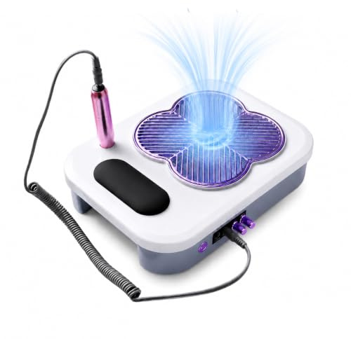 Viridux Kit Manucure 3 en 1, Lime à Ongles Électrique avec Aspiration