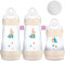 MAM Anti-Colic Bottle 160 ml & 260 ml // Set of 3 Plain // Includes Teat Size 1 From Birth //