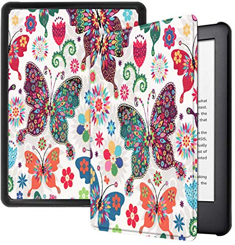 Lobwerk eReader Hülle für Amazon Kindle 2019 (10. Generation) 6 Zoll Slim Case Etui mit Standfunktion und Auto Sleep/Wake Funktion