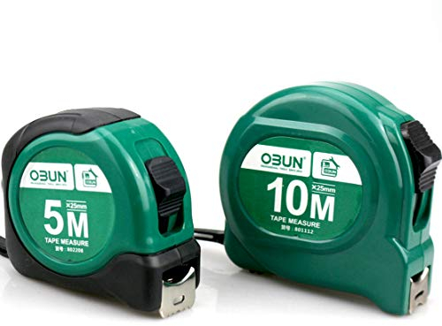 2Stk 5m + 10m Robustes Profi Bandmaß Rollmaßband Messband Rollmeter Rollband