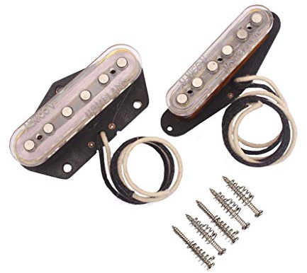 Alnicov Jeu de 6 micros pour guitare électrique - Manche et chevalet - Accessoires de rechange