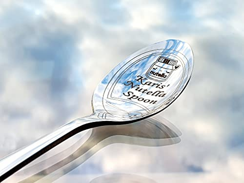 SpoonFromTheMoon Customised Spoon, Personalized Spoons, Custom Spoon with Name, Personalised Engraving Spoon, Personalized Spoon, Custom Engraved Spoon (1-5)