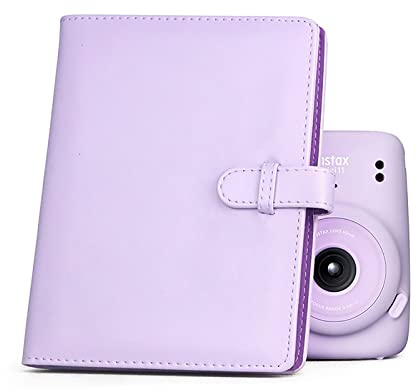 Rieibi 128 Tasche Fuji Mini Album Fotografico, Portafoglio in Pelle PU Album Fotografico per Fujifilm Mini Evo/11/8/9/7s/25/70/90 Fotocamera Istantanea, Album Fotografico per Polaroid