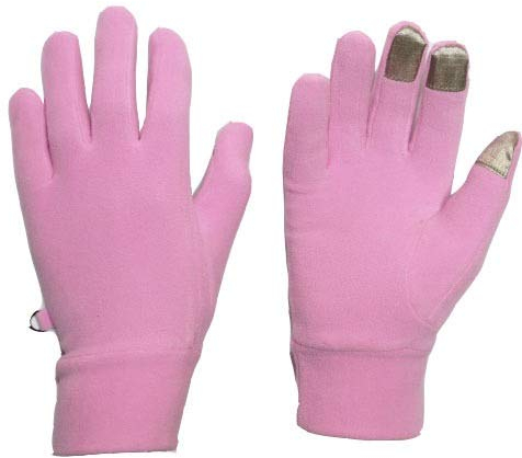 Lederhandschuhe für Damen Winter-Fleecehandschuhe - Touchscreen, weiche Fleecehandschuhe for Kälte und Wärme - for Männer und Frauen, 5 Paar (Color : Pink)