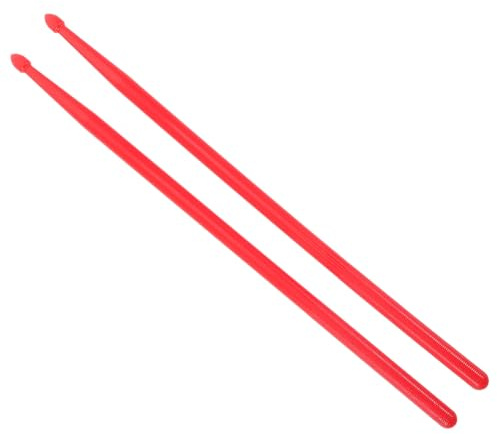 Nylon Drumsticks für Trommel, Leichtes Paar für Schlagzeuger Rot | 1 Paar, Professionell Nutzbar, für Trommel und Marschtrommel, als Zubehör für Schlagzeuger