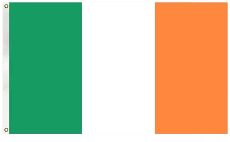 GSYLPFT Banderas irlandesas para exteriores, bandera de Irlanda de 3 x 5 pies, color vivo, resistente a la decoloración, bandera irlandesa de doble costura con ojales de latón