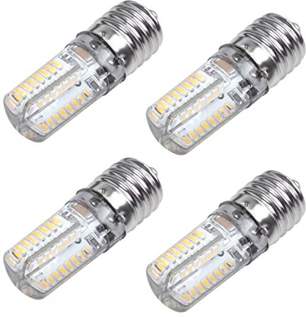 Uikdjgu 4X E17 Socket 5W 64 Lampe LED Ampoule 3014 SMD Blanc Chaud AC 110V-220V