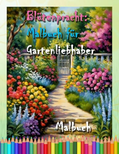 Blütenpracht: Malbuch für Gartenliebhaber | Malbuch für Erwachsene | 50 tolle Ausmalbilder für Erwachsene. Lasst uns malen!: 50 Einseitig Gedruckte ... und Stressreduktion | Ausmalen macht Spaß!