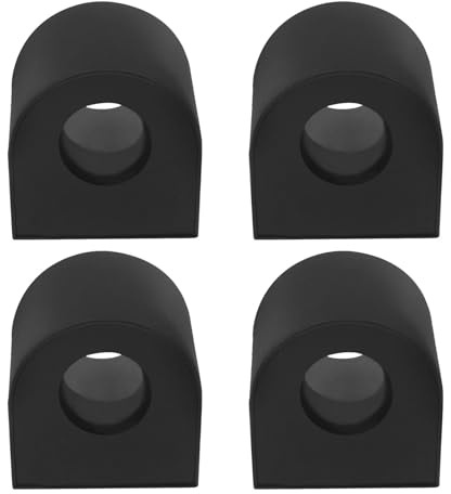 eMagTech Gummi-Kraftstofftank-Lagerdichtung Lochdurchmesser 11 Mm Höhe 18 Mm Länge 24 Mm Kompatibel mit Simson Motorrad-Kraftstofftank S51 Schwarz 4 Stück