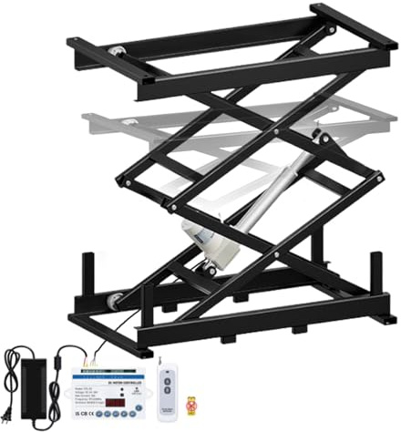 Piattaforma Elettrica a Forbice, Tavolo Da Pranzo Elettrico Con Telecomando, Tavolo Elevatore Elettrico per Tavolo Da Pranzo, Accessori per La Casa Intelligente,DH-60