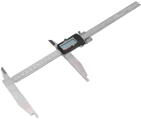 Digitaler Messschieber, Edelstahl-Messschieber Messwerkzeug 0-300mm Elektronischer Mikrometer-Messschieber mit großem LCD-Bildschirm, imperiale und metrische Einheiten