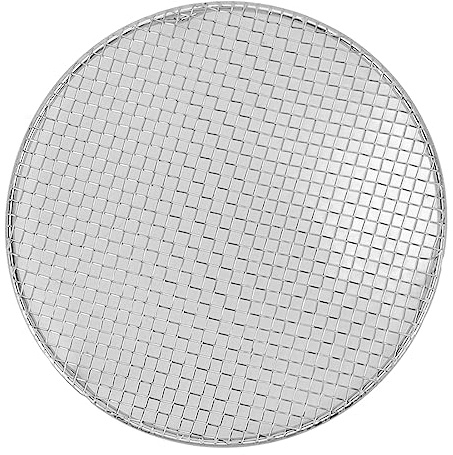 Round Cooking Rack, Stainless Steel Baking Steaming Grilling Cooling Rack Large Cake Pan Smooth Edge Dishwasher Safe with Nonstick Coating for Fit Air Fryer Oven (Large Size)