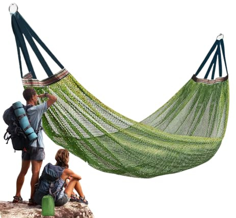 Hängematte für Camping – Reisehängematte für Bäume und Camping – maximale Kapazität 200 kg, leicht, für Wandern, Garten, Balkon, Reise