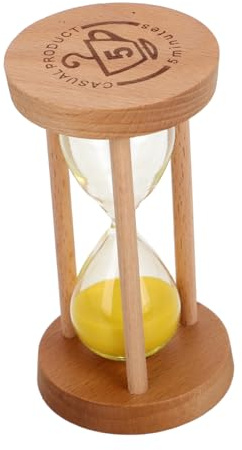 Amosfun Timer Minuti Per Ragazzo Ragazza Timer Creativo Per Bagno Indicatore Visivo Per Lavarsi i Denti Orologio Da Tavolo Giallo Per Ragazzi e Ragazze