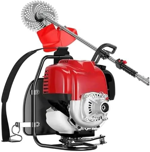 Motosierra De Mochila A Gasolina 4 Tiempos Herramientas de jardín Función Desbrozadora, cortabordiz deshierbe césped 35.8CC para Mantenimiento Versátil De Jardín Y Césped