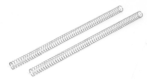 sourcing map Ressort de Compression 1mmx16mmx305mm 304 Acier Inoxydable Argenté 2pcs