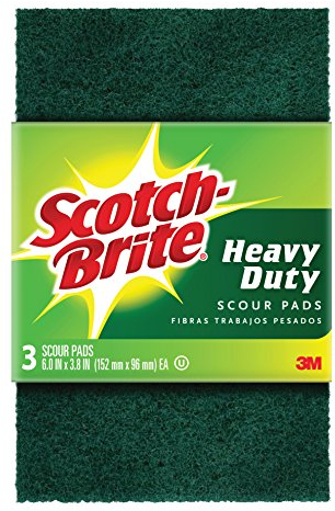 Scotch-Brite - Almohadilla de limpieza resistente, ideal para la cocina, el garaje y el aire libre, 3 almohadillas/paquete, 10 paquetes (30 almohadillas en total)