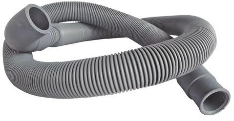 SOMATHERM FOR YOU, Flexible de vidange extensible pour machine à laver - Embout droit et coudé - Longueur réglable de 0,80 à 3 m - Tuyau en polypropylène - Évacuation efficace