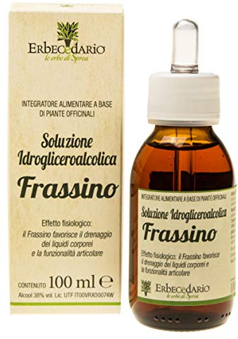 Frassino Gemmoderivato Drenante Forte Sgonfia e Depura, Diuretico naturale favorisce l'eliminazione dei liquidi e Ritenzione Idrica e drenaggio - 1 Flacone 100ml
