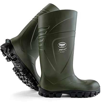 Botas de Seguridad y de Trabajo para Hombres y Mujeres Incl. Puntera de Acero, para Uso agrícola, garantizan una excelente adherencia, protección Aislante -30 Grados, Verde, EU 46