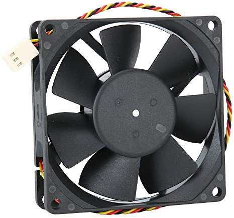 Goshyda Cooling Fan, 80 x 80 x 25mm Small Size Cooling Fan 0.38A DC 12V 3PIN Heat Dissipation Fan Heat Sink 3PIN Cooler