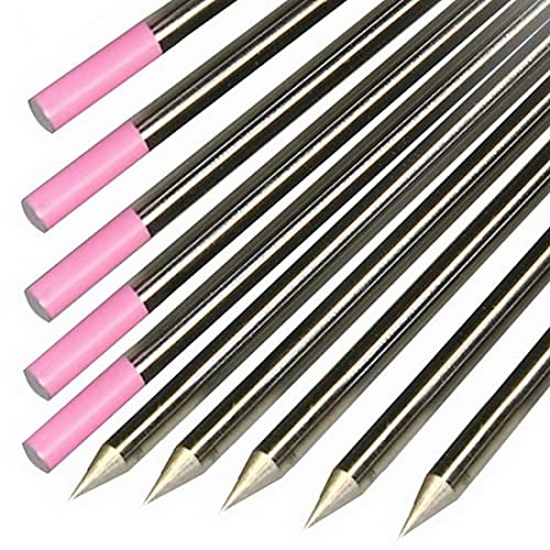 10x Wolfram Elektrode (pink), WIG-Schweißen, Strahlungsfreie Lymox Elektrode geeignet für alle WIG- und Plasma-Schweißverfahren, ideal für das automatisierte Verfahren (10, Ø 1,6 x 175 mm)