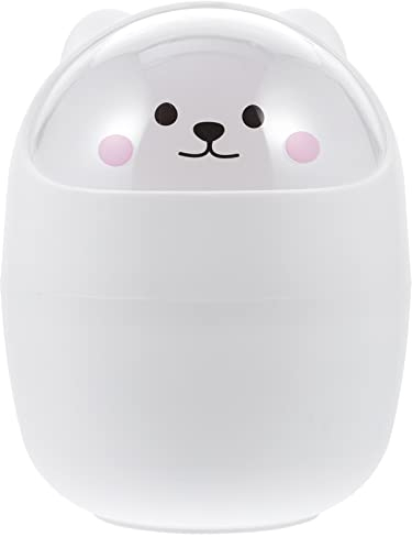 BESPORTBLE Abfalleimer Mülleimer Tiere Papierkorb mit Schwingdeckel Kunststoff Abfallbehälter Kosmetikeimer Müllbehälter Papiereimer Tischmülleimer für Küche Büro Badezimmer Wohnzimmer Auto