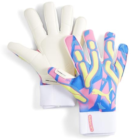 PUMA Ultra Ultimate Energy Hybrid TW-Handschuhe blaugelbpink, 11 Unisex