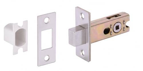 HANDLEZONE® Bathroom Toilet Door Deadbolt Lock - Satin Stainless Steel - 65mm Bolt with 45mm Backset