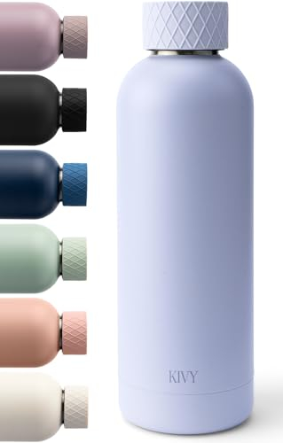 KIVY Edelstahl Trinkflasche (Lavendel, 500ml)