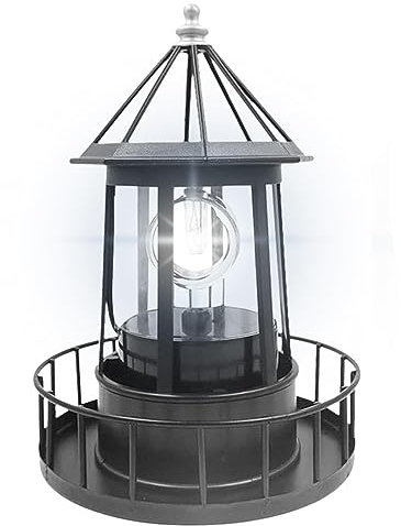 Lambo Faro solare per giardino | Lampade rotanti a LED per esterni