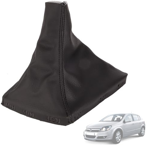 Twowinds Schaltsack Schalthebelmanschette Kompatibel mit Opel Astra H (2004-2010) 5738025, 578424, 13122456 Synthetisches Leder, Schwarz