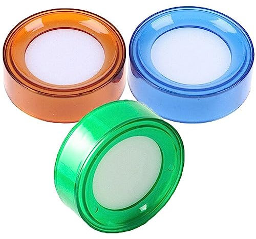 3pcs Finger Nass Schwamm Finger Dämpfer Finger Benetzung Schwamm Dämpfer Zählen Nette Geld Papier Kreative Runde Fall